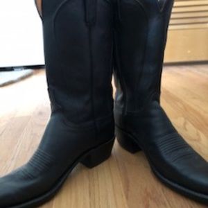 Black Lucchese Cowboy boots